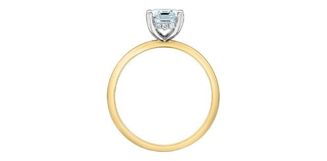 Lab Diamond 14KYW 1.55TW Engagement Ring R10166 Diamond Evolution