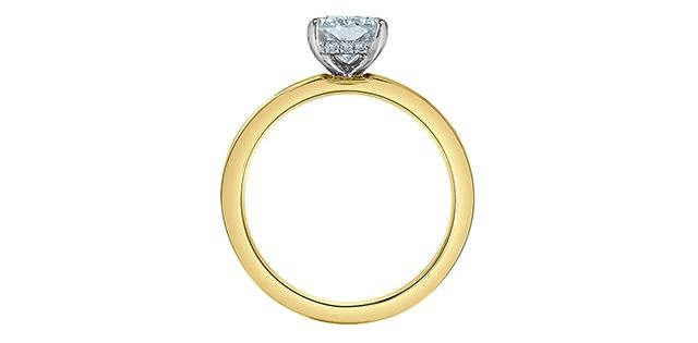 Lab Diamond 14KYW 1.57TW Engagement Ring R31544 Diamond Evolution
