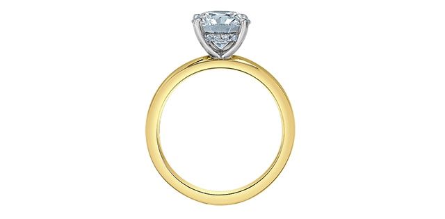 Lab Diamond 14KYW 1.58TW Engagement Ring R31545 Diamond Evolution