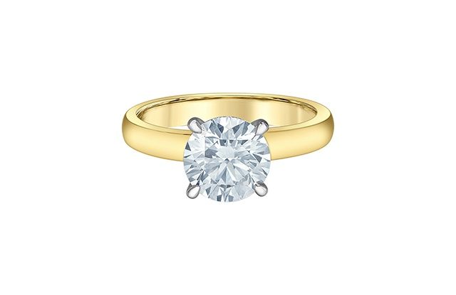 Lab Diamond 14KYW 1.58TW Engagement Ring R31545 Diamond Evolution