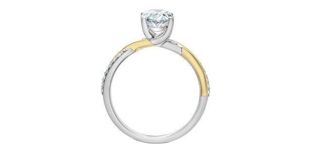 Lab Diamond 14KYW 1.60TW Engagement Ring R31273YW Diamond Evolution