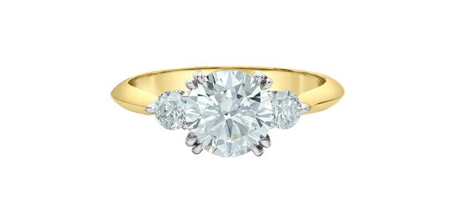 Lab Diamond 14KYW 1.88TW Engagement Ring R31243 Diamond Evolution