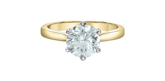 Lab Diamond 14KYW 2.17TW Engagement Ring R31380 Diamond Evolution