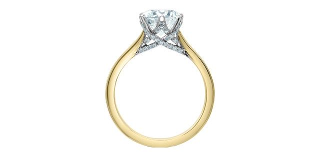 Lab Diamond 14KYW 2.17TW Engagement Ring R31380 Diamond Evolution