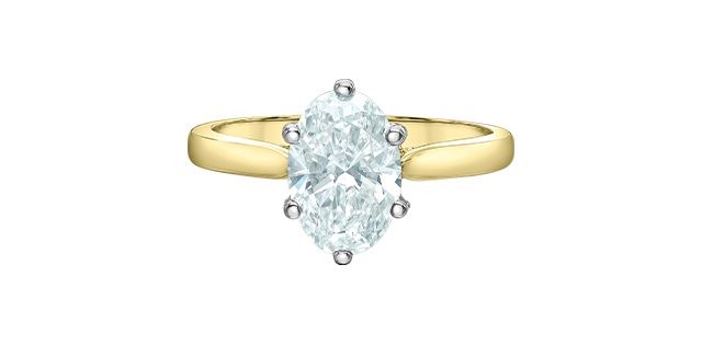 Lab Diamond 14KYW 2.17TW Engagement Ring R31381YW Diamond Evolution