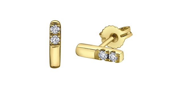 I Am Canadian 10KY .12TW Diamond Earrings EE4845