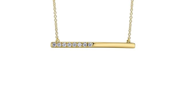 I Am Canadian 10KY .24TW Diamond Necklace NN399