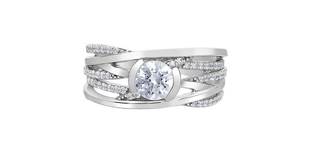 I Am Canadian 14KW .75TW Diamond Ring RLFMR1034