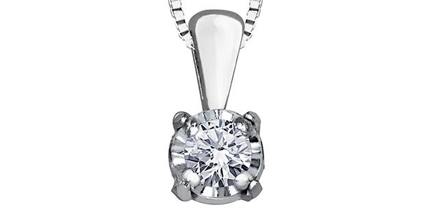 Forever Diamond Necklace 10KW .03TW PLT27169