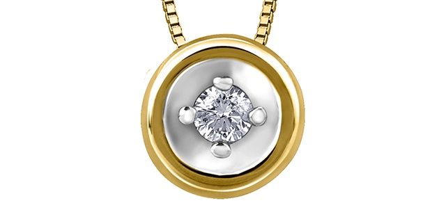 Forever Diamond Necklace 10KY .035TW PLT27197