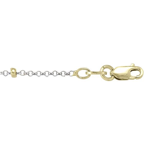 Tecimer 14KWY 16&quot; Bead Link Chain N905