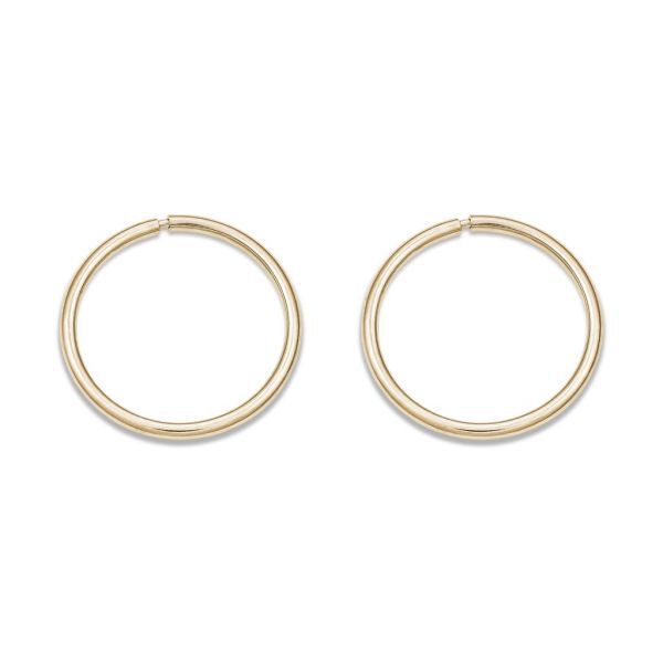 Tecimer 10KY 14mm Sleeper Earrings N5017