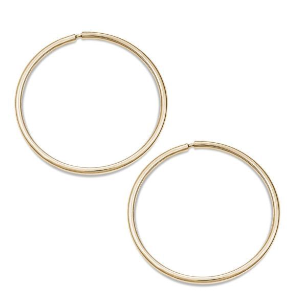 Tecimer 10KY 20mm Sleeper Earrings N5019
