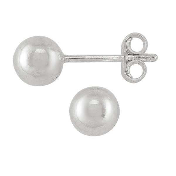 Tecimer Sterling Silver 6mm Ball Earrings SIL-TEC-36