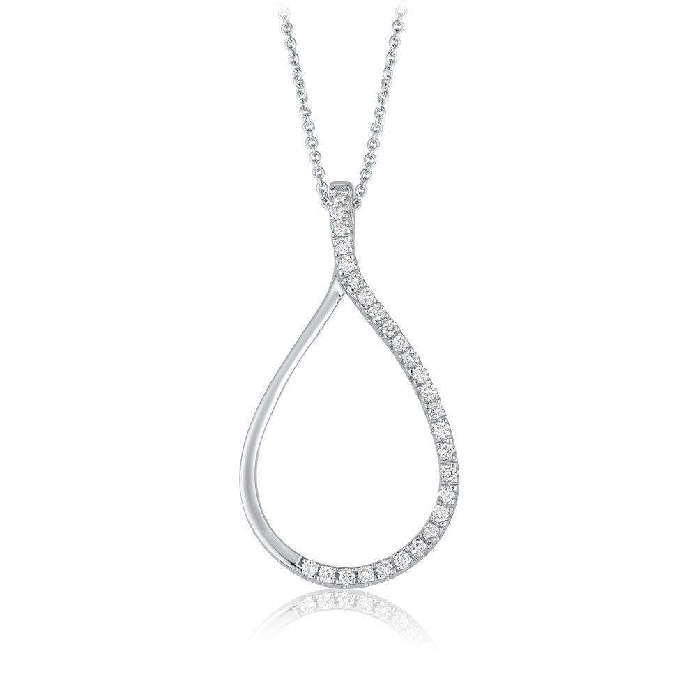 Flica Diamond 18KW .34TW Necklace BP3955MG