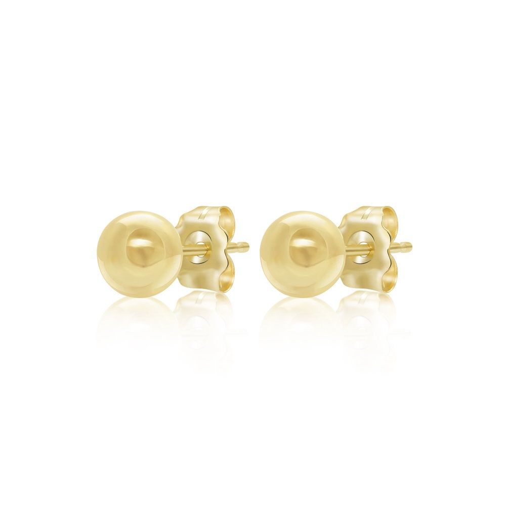 Flica 14KY Ball Stud Earrings 6mm ORP2821