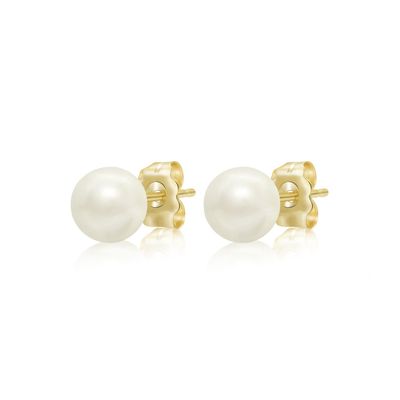 Flica Fresh Water Pearl 14KY Stud Earrings 5-5.5mm P11810