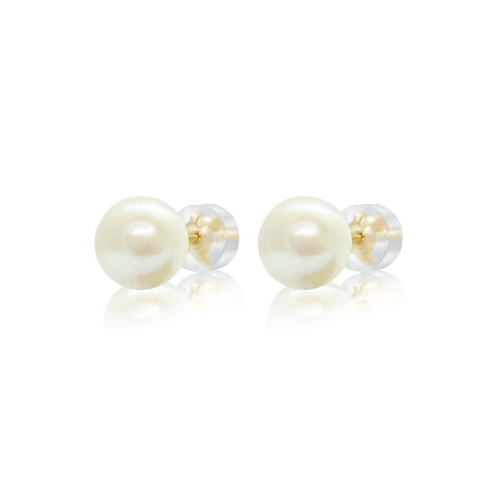 Flica Fresh Water Pearl 14KY Stud Earrings 6-6.5m  P11810