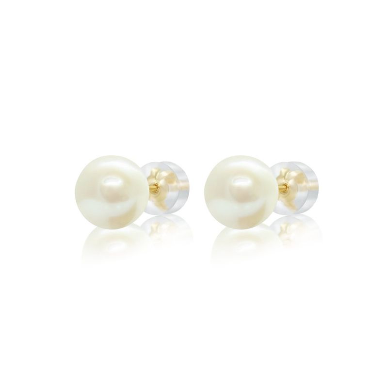 Flica Fresh Water Pearl 14KY Stud Earrings 6-6.5m  P11810
