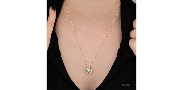 Pulse Diamond 10KYW .16TW Necklace PP4804