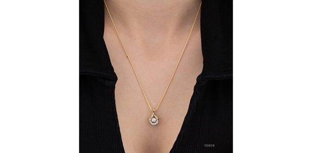 Pulse Diamond 10KYW .30TW Necklace PP4802