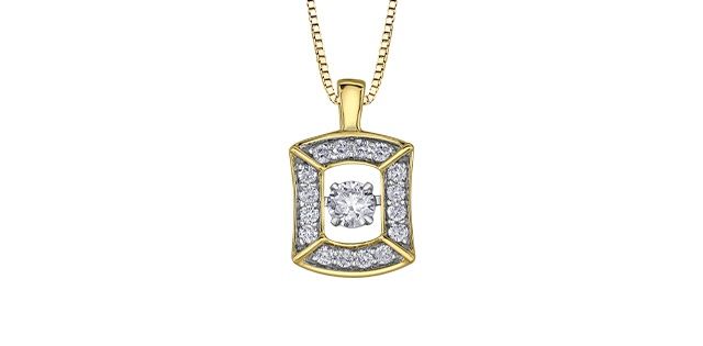 Pulse Diamond 10KYW .30TW Necklace PP4806