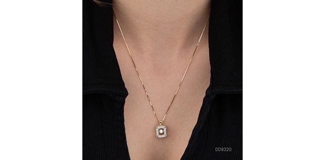 Pulse Diamond 10KYW .30TW Necklace PP4806