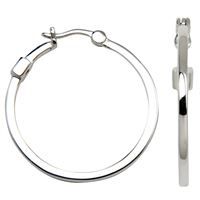 Elle Sterling Silver Hoop Earrings 62L625A00J