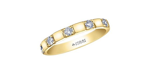 Maple Leaf 10KY .25TW Diamond Band R50N06