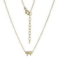 Reign Sterling Gold Plated Bow Necklace 30ADAB0014