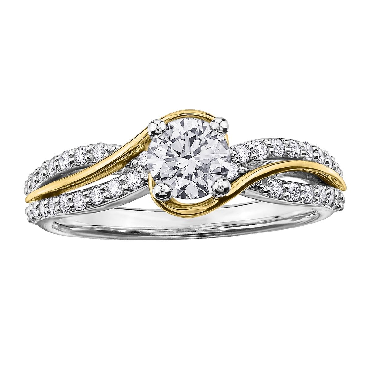 Maple Leaf 18KWY .50TW Diamond Engagement Ring R3879WY