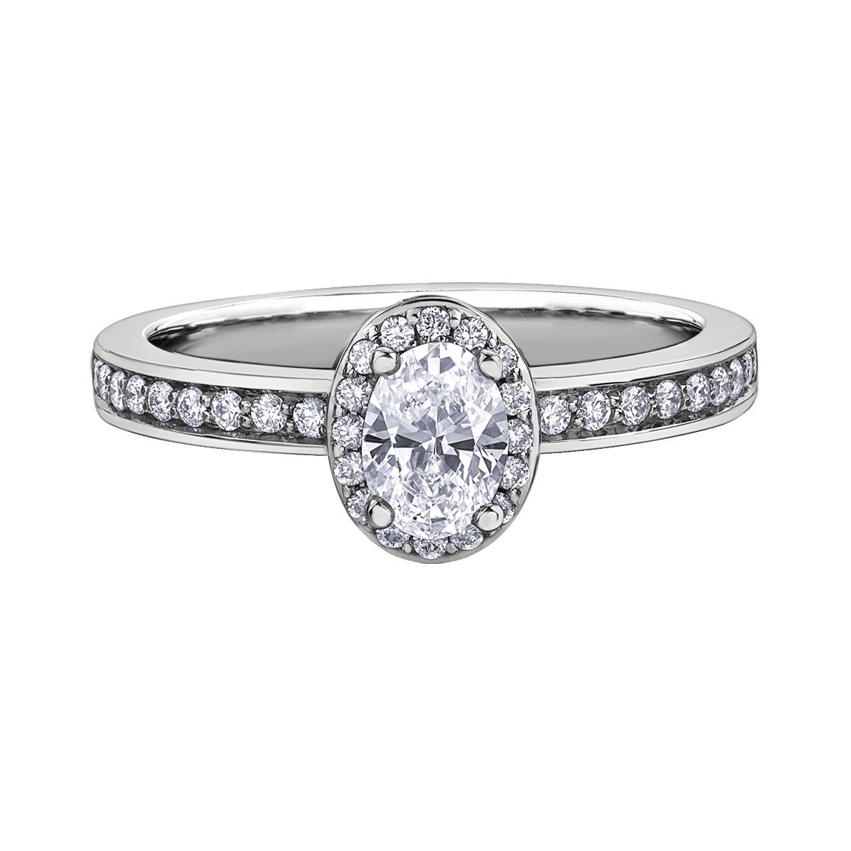 Maple Leaf 18KPD .62TW Diamond Engagement Ring R30441