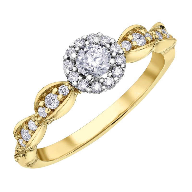 Maple Leaf 14KYW .50TW Diamond Engagement Ring R31407