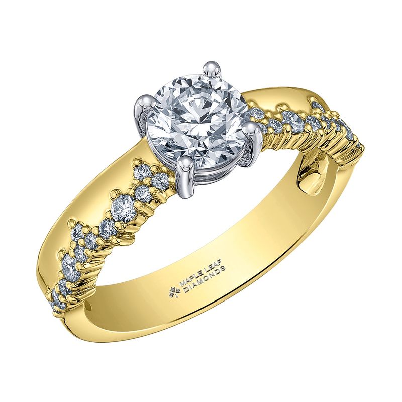 Maple Leaf 14KYW 1.22TW Diamond Engagement Ring R31599