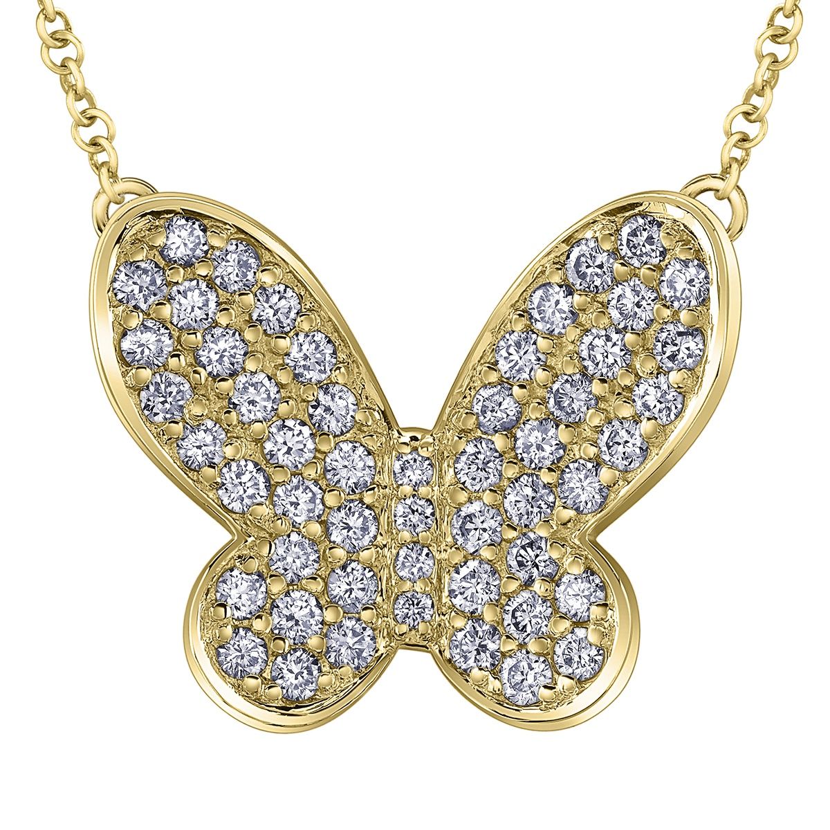 Corona Diamond 10KY .50TW Necklace NN404