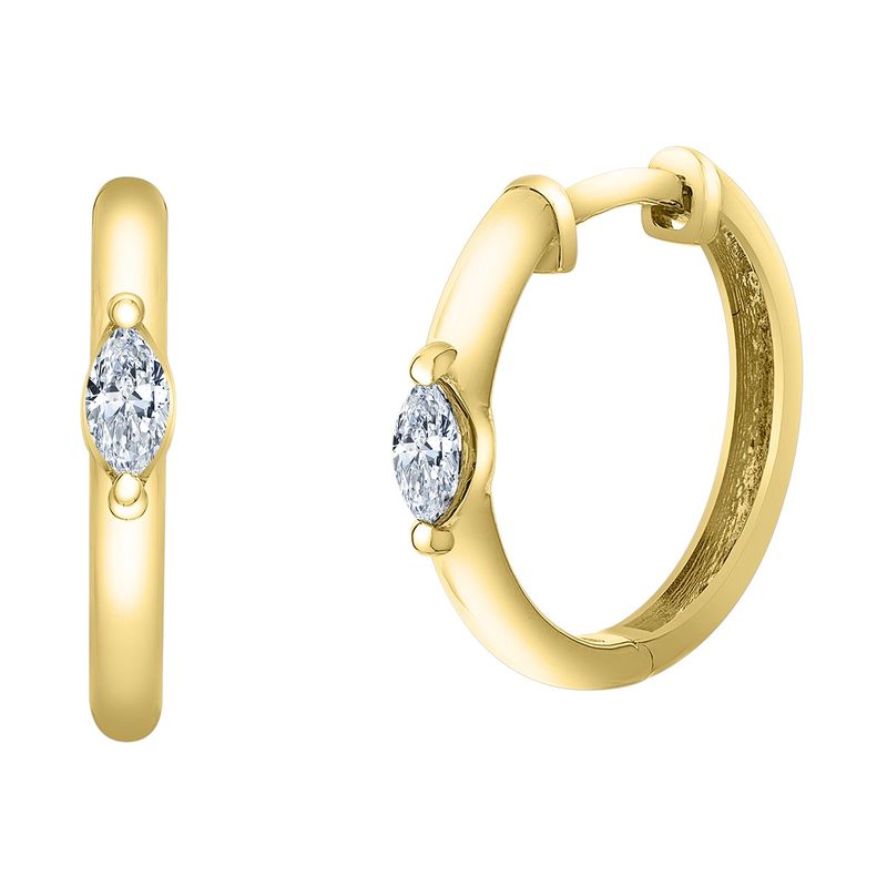 Corona Diamond 10KY .16TW Earrings EE4726