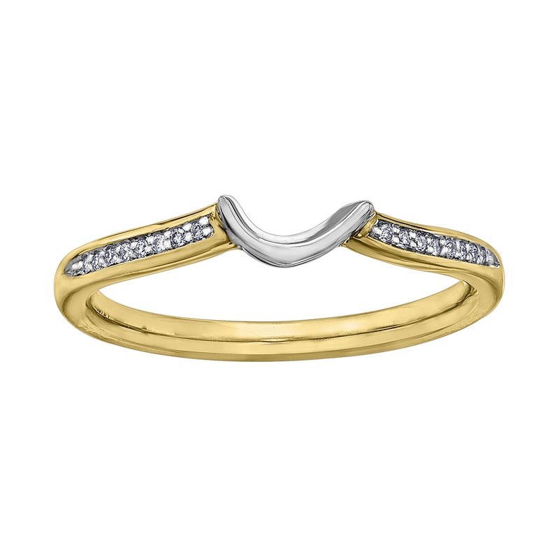 Corona Diamond 14KYW .04TW Wedding Band R30249