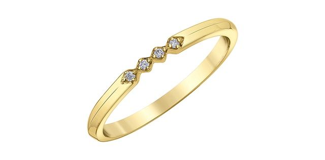 Corona Diamond 14KY .024TW Band R31503