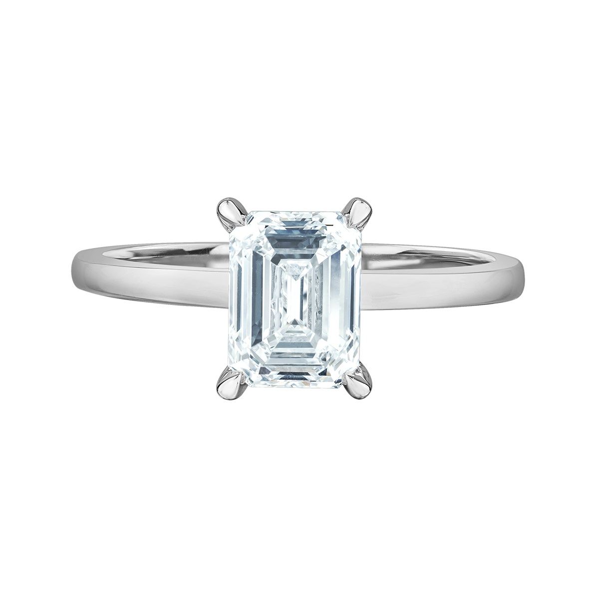 Lab Diamond 14KW 1.55TW Engagement Ring R10166 Diamond Evolution