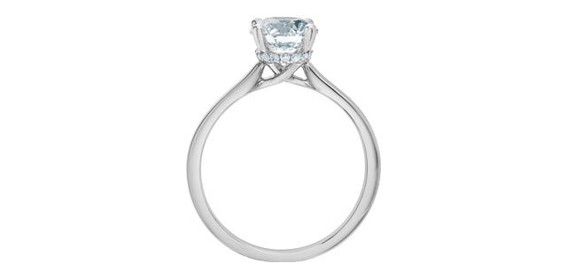 Lab Diamond 14KW 1.05TW Engagement Ring R31298 Diamond Evolution