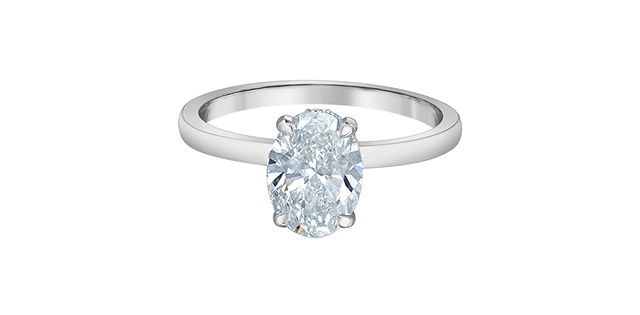 Lab Diamond 14KW 1.60TW Engagement Ring R31524 Diamond Evolution