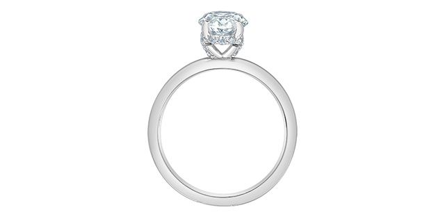 Lab Diamond 14KW 1.60TW Engagement Ring R31524 Diamond Evolution