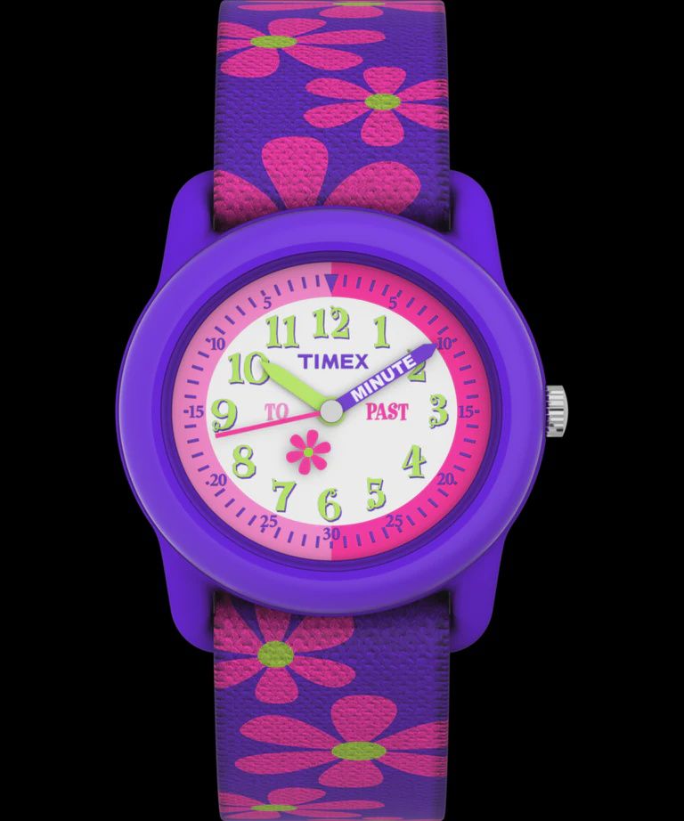 Timex Child&#39;s Purple Floral Watch T89022
