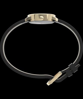 Timex Ladies Black Leather Strap Watch T204339J