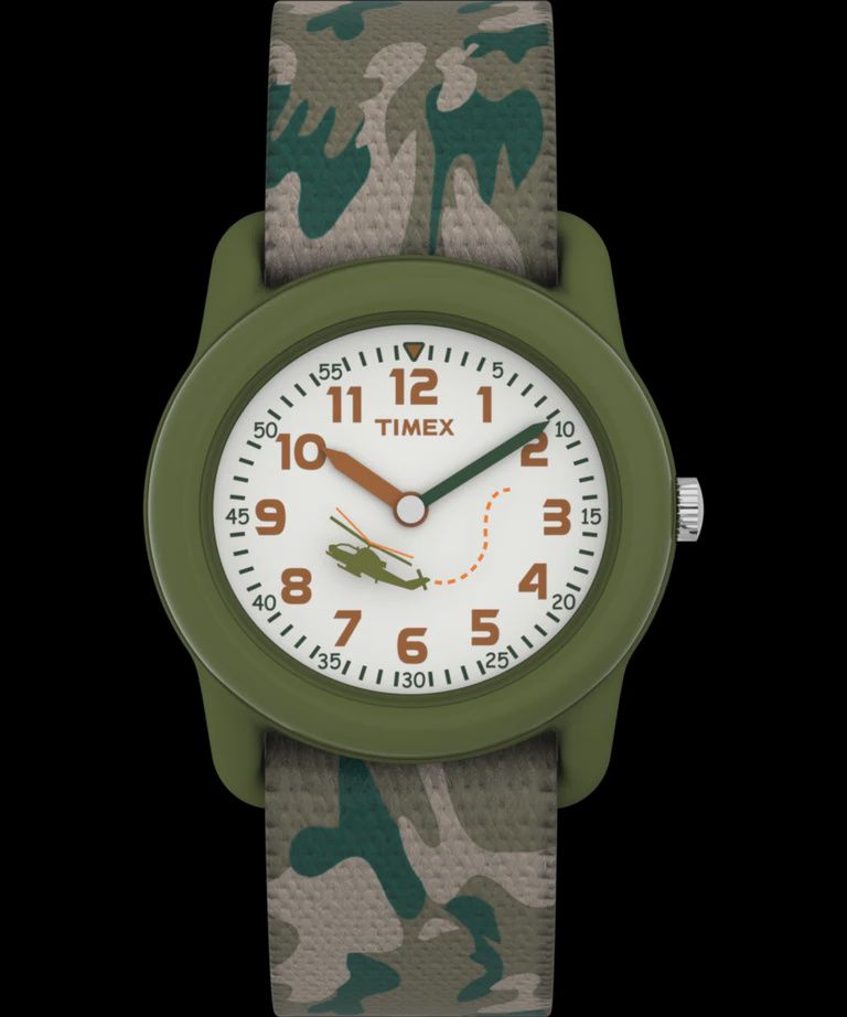 Timex Child&#39;s Green Camo Watch T78141XY