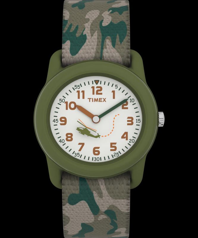 Timex Child's Green Camo Watch T78141XY
