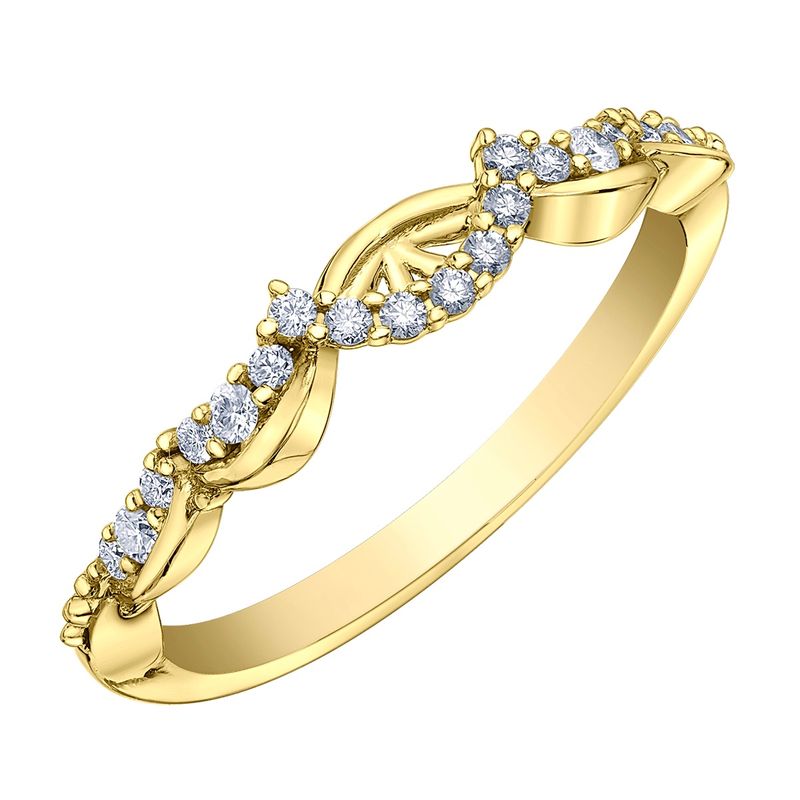 Maple Leaf 14KY .50TW Wedding Band R31407