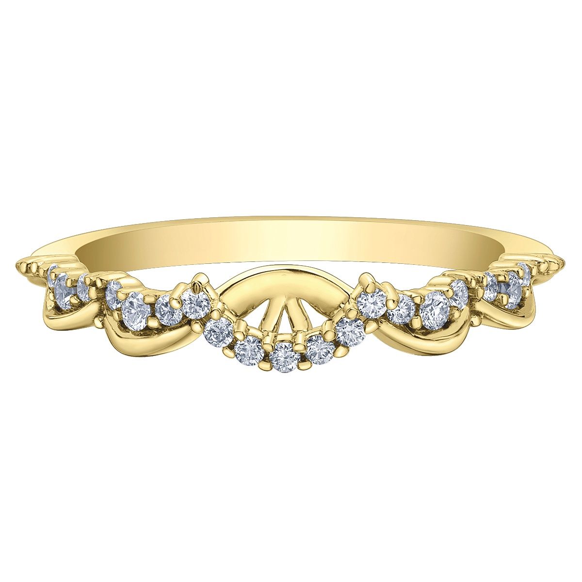 Maple Leaf 14KY .50TW Wedding Band R31407