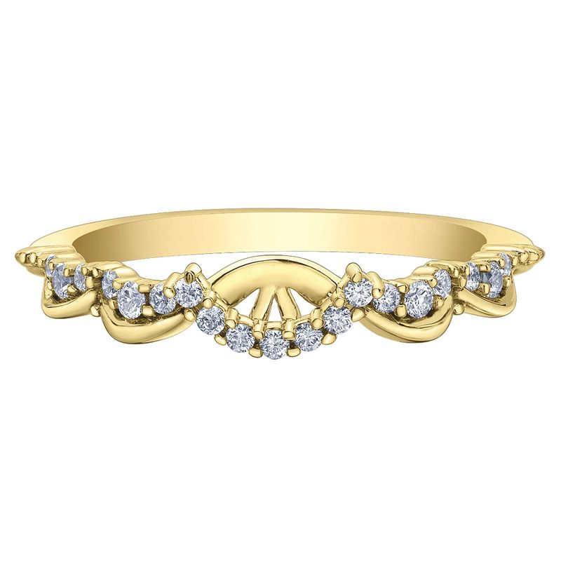 Maple Leaf 14KY .50TW Wedding Band R31407