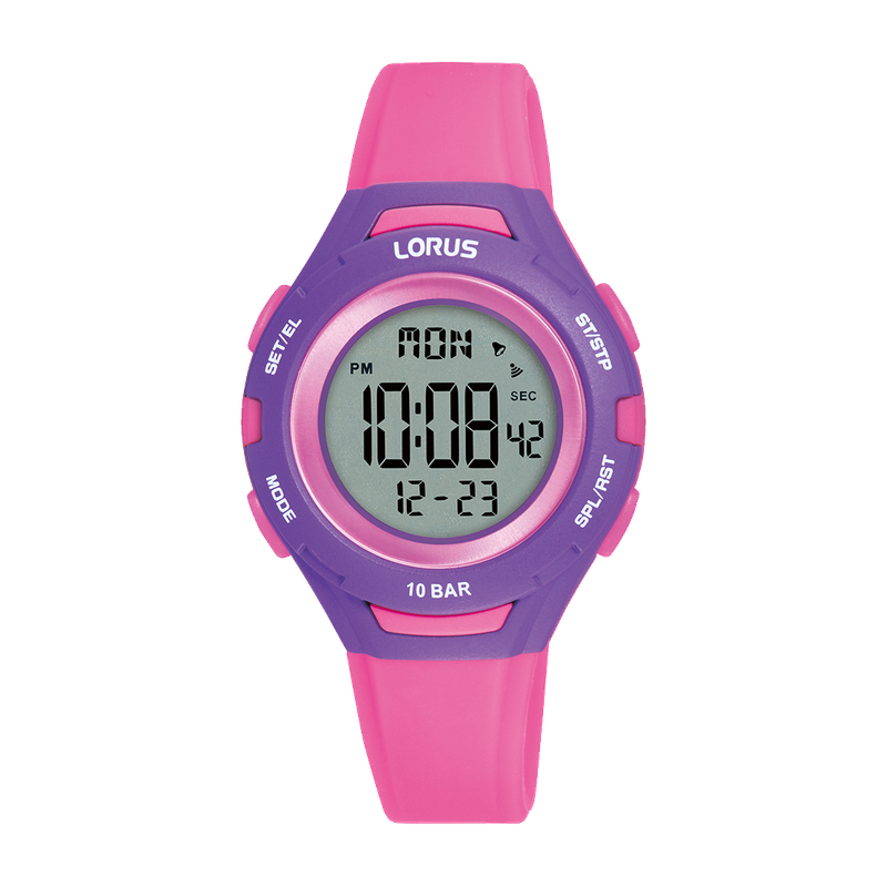 Lorus Child&#39;s Pink Digital Watch Digital R2395